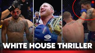 ‘Crazy’ call stuns as Champ unrecognisable in bloody war | Gane crushes Pereira with monster KO 😱