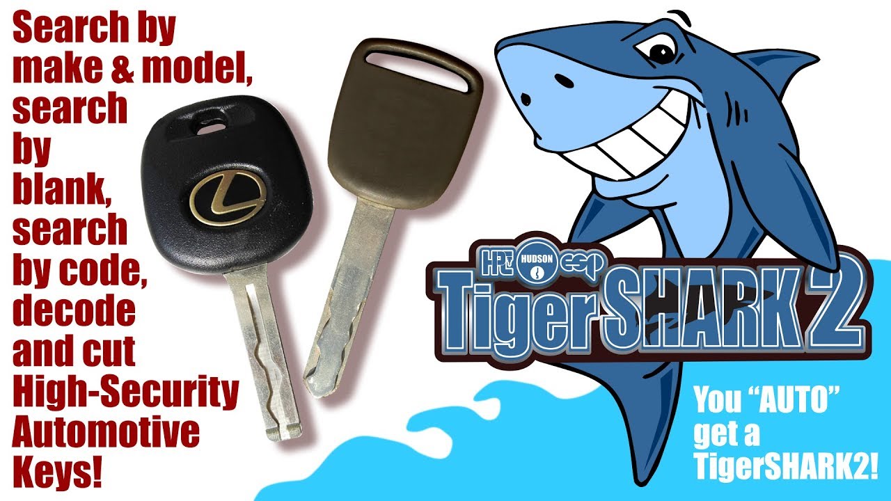 TigerSHARK2 cuts Car Keys