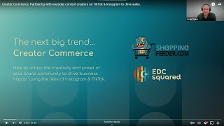 Creator Commerce: Partnering with everyday content creators on TikTok & Instagram to drive sales.
