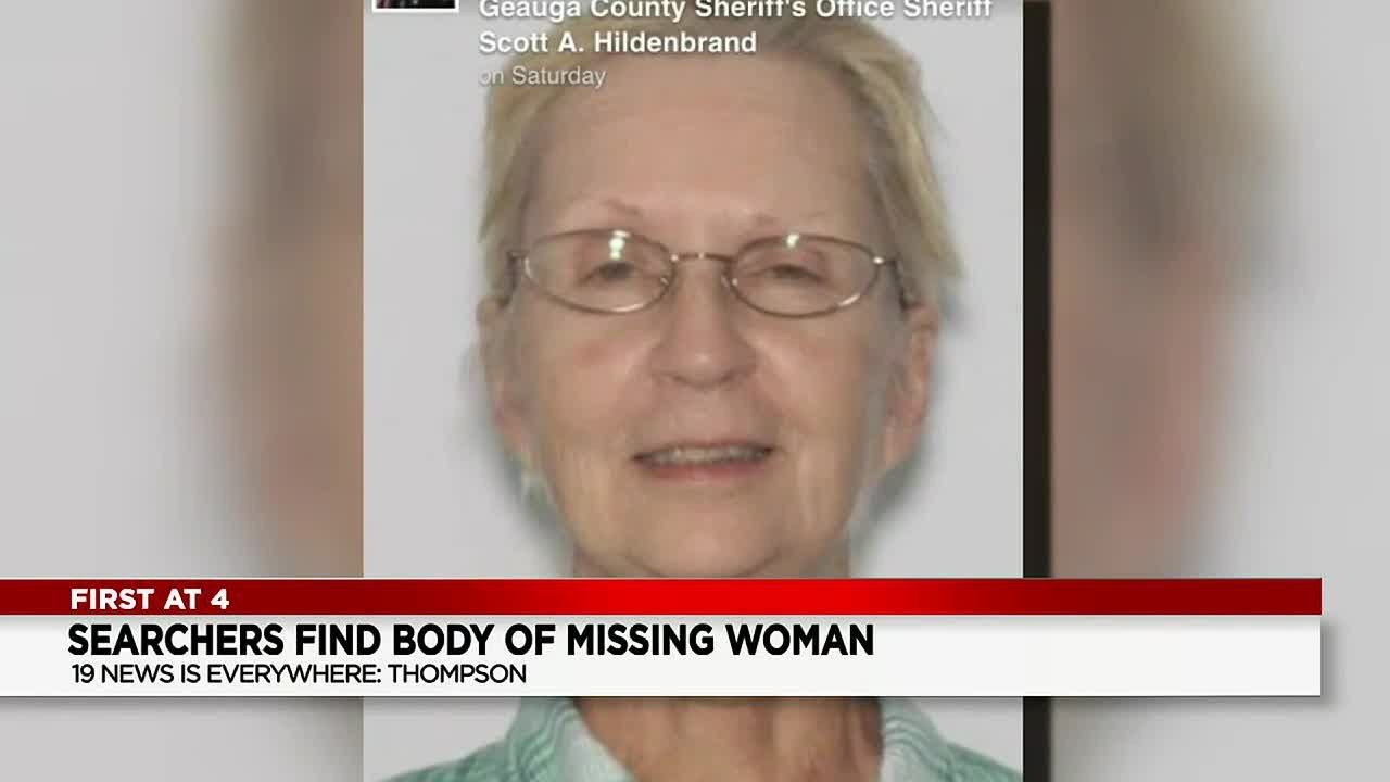 Geauga County Sheriff: Body of missing 76-year-old woman found in woods