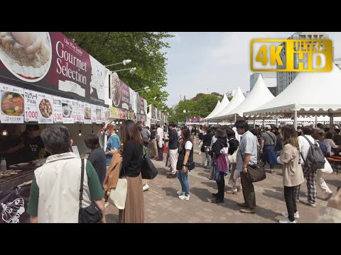 【4K】さっぽろライラックまつり 散策 2023 | 日本 北海道 札幌 中央区 大通公園【Binaural ASMR】