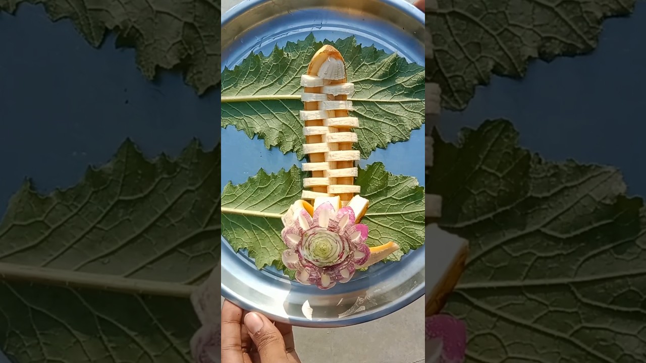 New Design Banana Carving 🍌 Fruit Cutting 