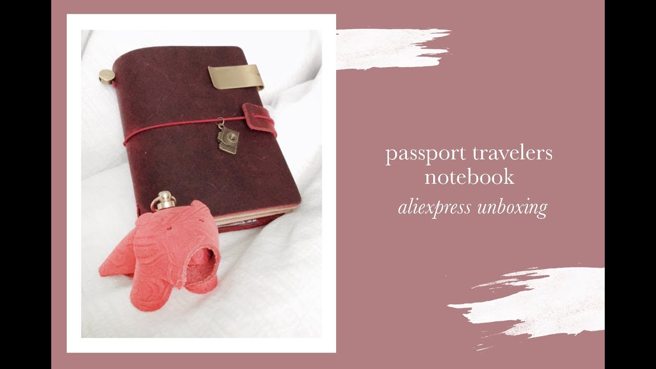 Распаковка блокнота для путешественников на паспорт на AliExpress
