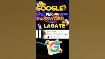Google Per Password lagaye 🤫 #shorts #trending #video #password #google #secret #download