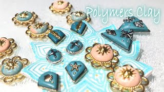 【polymer clay】☀️樹脂粘土でパーツ作り☀️ピアス、ネイル、レジンにも☀️How to tiny parts with polymer clay