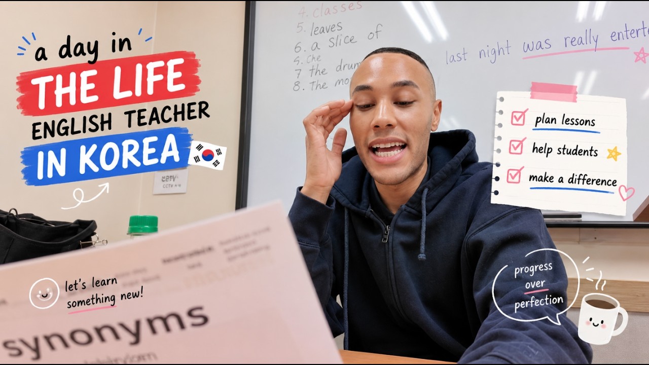 a day in the life english teacher in korea - YouTube