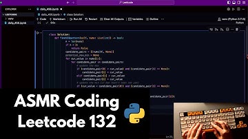 ASMR Coding a Leetcode in Python | keyboard typing | soft-spoken