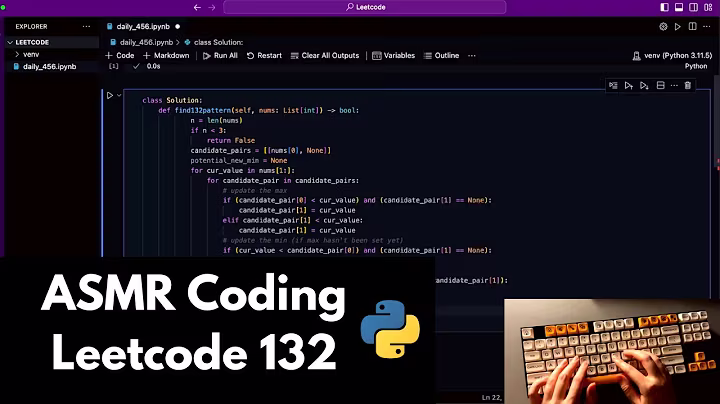 ASMR Coding a Leetcode in Python | keyboard typing | soft-spoken
