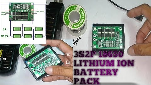 Paano gumawa ng 12volt 3s2p 18650 lithium ion battery pack at mag install ng 3s bms.