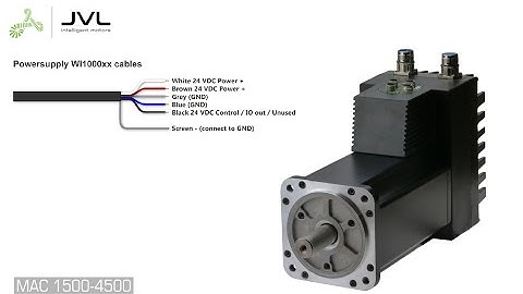 JVL Integrated Servo Motor - Connection guide (MAC1500-4500)