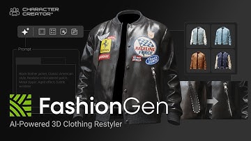 FashionGen: AI-Powered 3D Clothing Restyler & Texture Generator | Character Creator