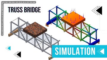 Simple Static Simulation: Truss Bridge Design in SolidWorks | Step-by-Step Simulation Tutorial
