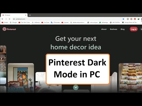 How to enable Pinterest Dark mode in PC (2020)