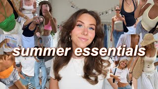 SUMMER WARDROBE ESSENTIALS 2023! | everyday basics, pinterest inspired, & wearable! (summer outfits)