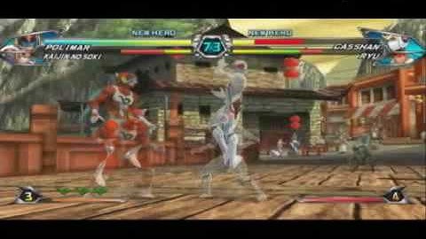 Tatsunoko VS Capcom: Kaijin No Soki - Polimar VS Ryu - Casshan