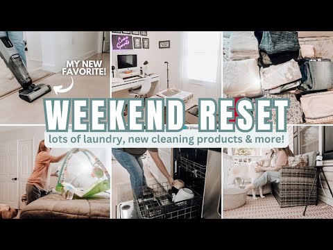 SUMMER WEEKEND RESET / WEEKEND CLEANING MOTIVATION /CLEANING WITH NEW BISSELL TOOLS