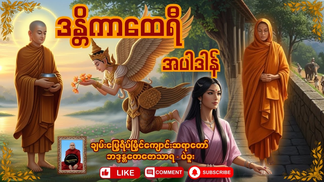 ဒန္တိကာထေရီအပါဒါန်( ထူးမခြားနားမြတ်တရား) တရားဒေသနာတော် -  ချမ်းမြေ့ရိပ်မြိုင်ကျောင်းဆရာတော်