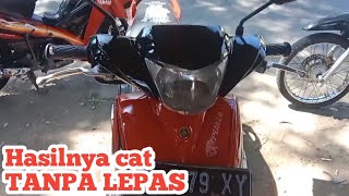 Merah tampil hitam //Cara cat body tanpa di lepas