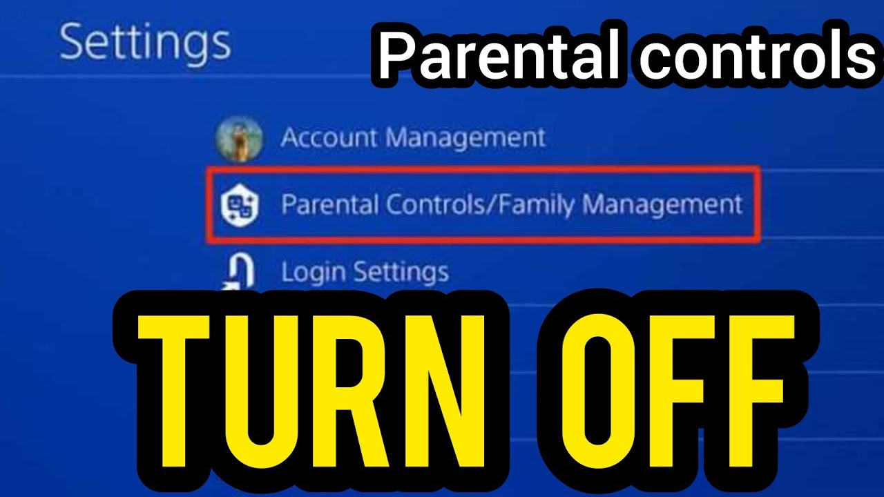 How to turn off parental controls on ps4 with New Method - YouTube