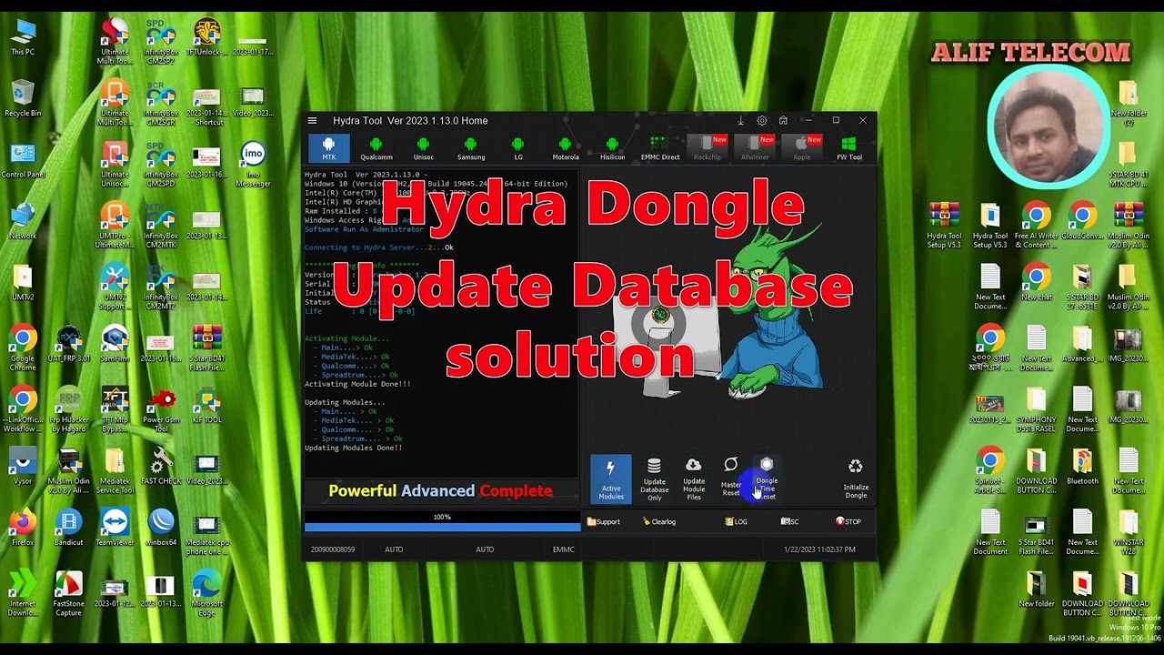 Hydra dongle  Tool database update