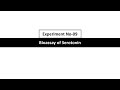 11_Bioassay of Serotonin using Rat Fundus Strip by Three Point Bioassay_Expt No-09