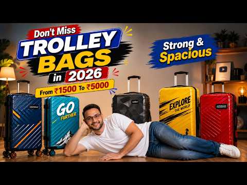 Best Trolley Bag Under ₹1500 - ₹5000 in India 2026 | Best Budget Trolley Bags 💼