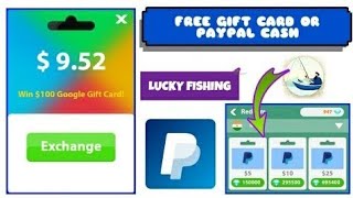 Lucky Fishing App paypal $10 || Free Google Play Gift Cards - Free PayPal Cash screenshot 2