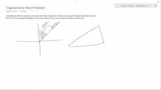 Pre-Calculus 11 - Trigonometry Word Problem