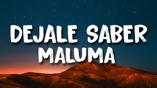 Maluma - Déjale Saber (Letra)