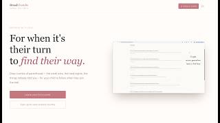 BreadCrumbs: a multigenerational parenting journal app