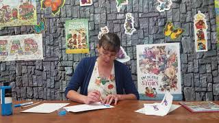 Tall Tales and Cursive Writing Art Demonstration