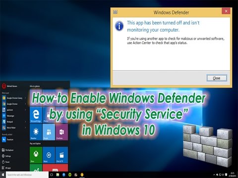 How To Enable Windows Defender In Windows 10 Using Security Center | Definite Solutions