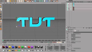Cinema 4D - Tutorial  Rotated 3D TEXT