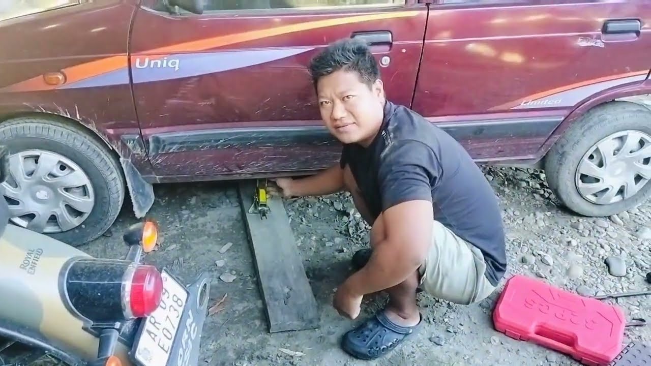 How to change the engine oil & oil filter maruti suzuki 800 car