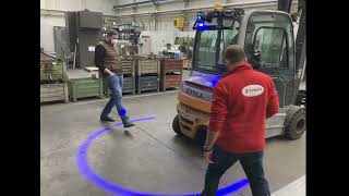 Blue Detect - Bezpečnostní Obvodové Světlo Pro Vzv S Couvacími Senzory 3C Systems