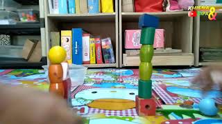 khisna menyusun balok dari kayu untuk membuat istana screenshot 5