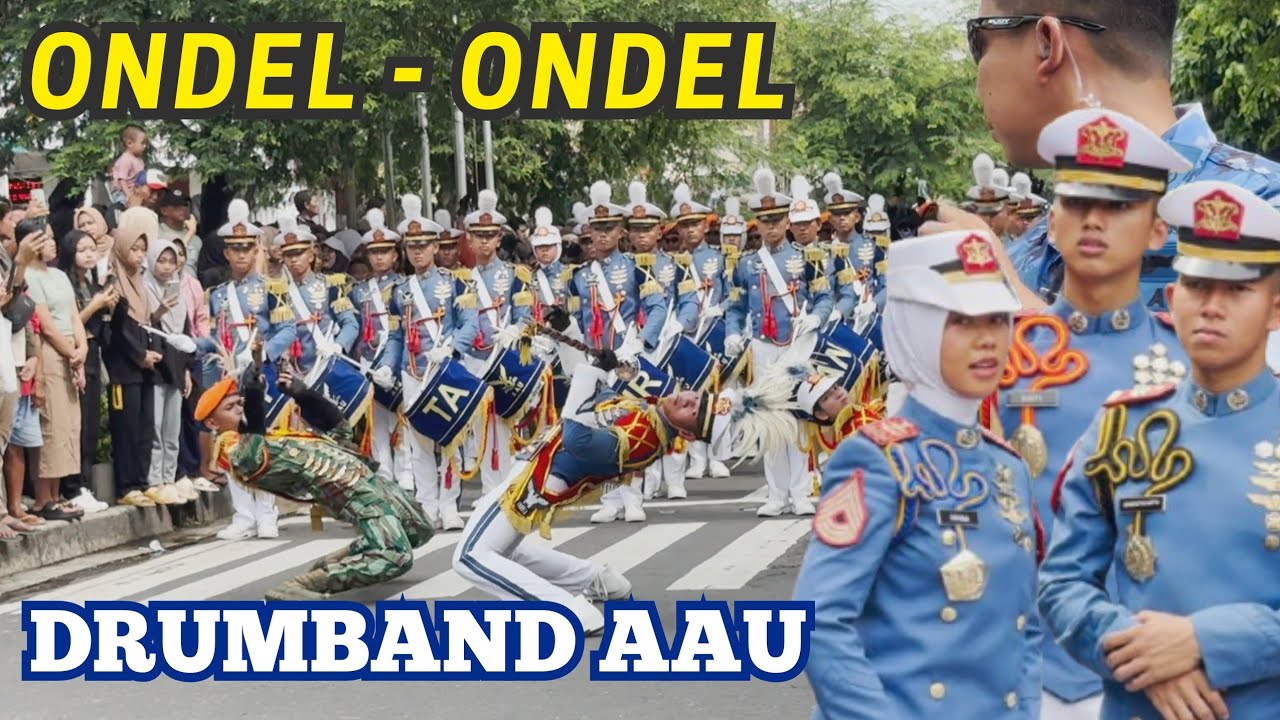 DRUMBAND AAU GITA DIRGANTARA ‼️ ONDEL - ONDEL #drumband #aau