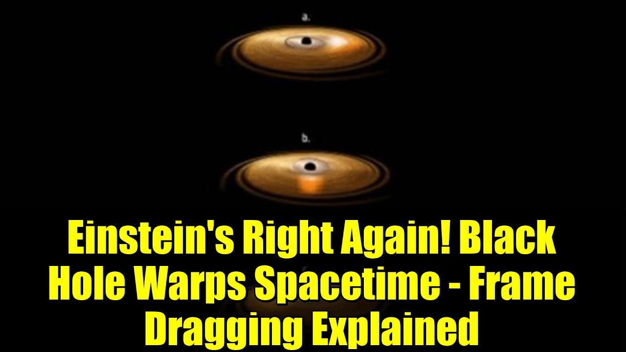 Einstein's Right Again! Black Hole Warps Spacetime - Frame Dragging Explained