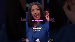 Cardi B on getting a Lamborghini truck! #shorts