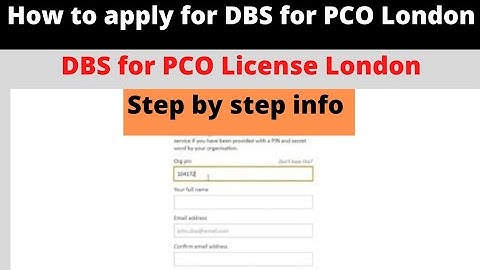 How to apply for DBS for PCO London in 2022/ DBS for PCO licence London | private Hire driver