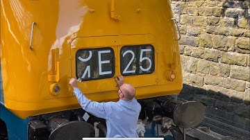 Back to the 1970s! Changing the headcode on a Warship loco before working a freight train