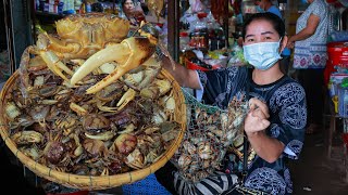 Rice field crab pickle cooking - Crab pickle spicy eating - Crab pickle processing