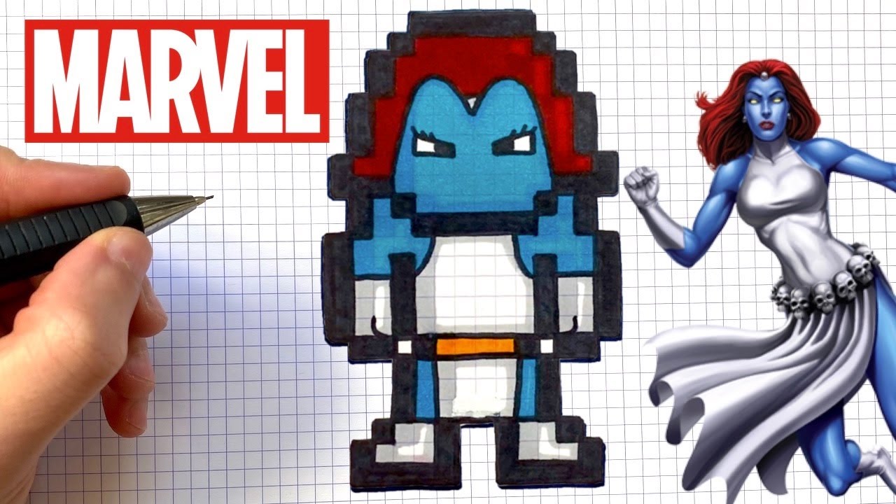 Marvel Pixel Art Fortnite How To Draw Mystique Pixel Art Fortnite X Marvel Youtube