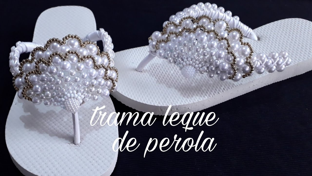 trama leque de perola/para reveillon 👣