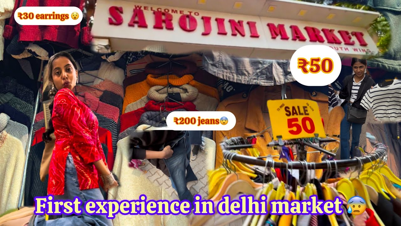 Sarojini Market First Experience😰| Delhi Shopping Vlog | Pehli Baar Sarojini! #youtubevlogger