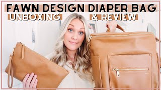 HONEST FAWN DESIGN DIAPER BAG REVIEW | NEW DIAPER BAG UNBOXING & REVIEW | Amanda Little