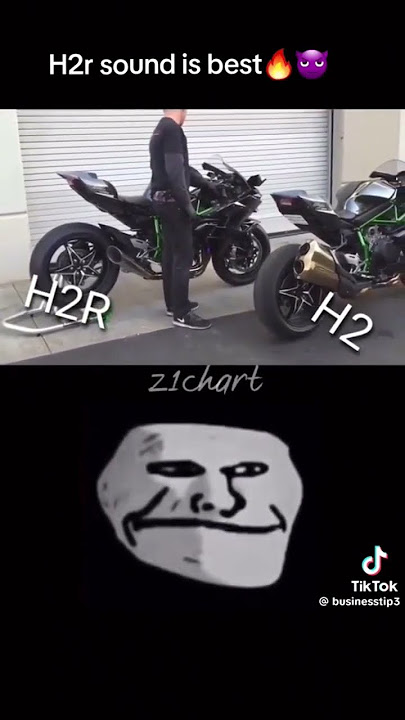 مقارنة بين أحسن صوت💥KAWASAKI NINJAH2R VS KAWASAKI NINJA H2 !!🌪️😱😨 #bmx #automobile #smartphone #gs