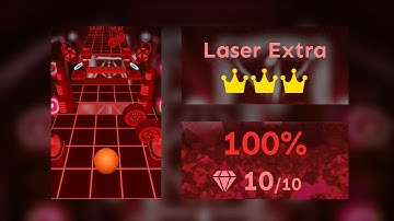 Rolling Sky Remake 0.3b - Laser Extra ⭐️⭐️⭐️ - 10/10 Gems 3/3 Crowns 100%