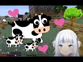 Gawr Gura Tries To Lure Cows | Minecraft