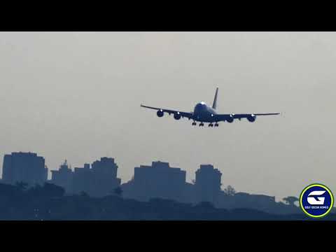 Pouso do Airbus A380 da Emirates em São Paulo/Guarulhos (SBGR)
